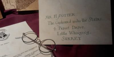 Hogwarts acceptance letter and Harry Potter's Glasses