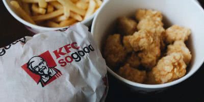 Photo of chicken and fries from KFC