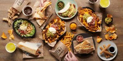 Taco Bell spread of all their menu items