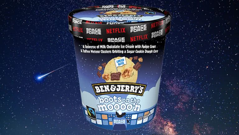 Ben & Jerry's new flavour 'boots on the moooo'n'