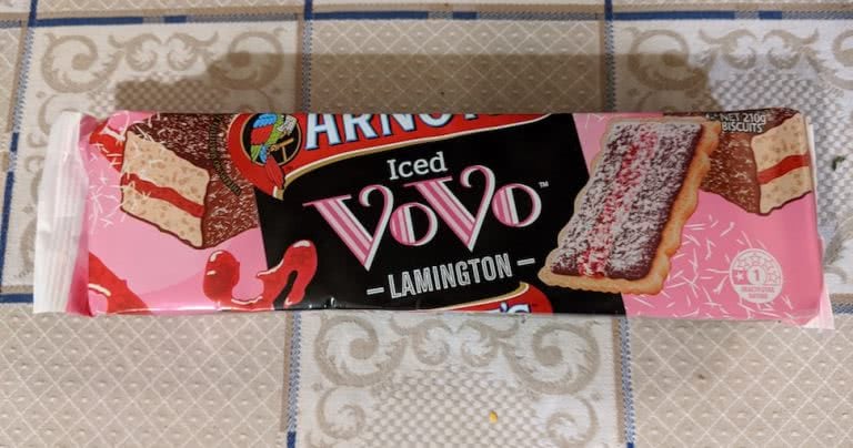 Arnott's new desert range Lamington Iced Vovo