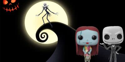 Nightmare Before Christmas with Sally and Jack Pop mini figures