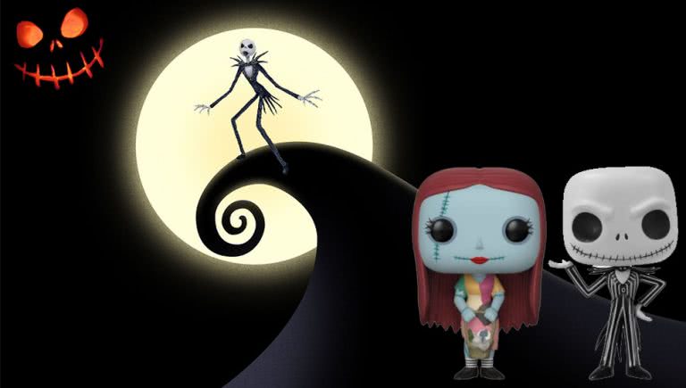 Nightmare Before Christmas with Sally and Jack Pop mini figures