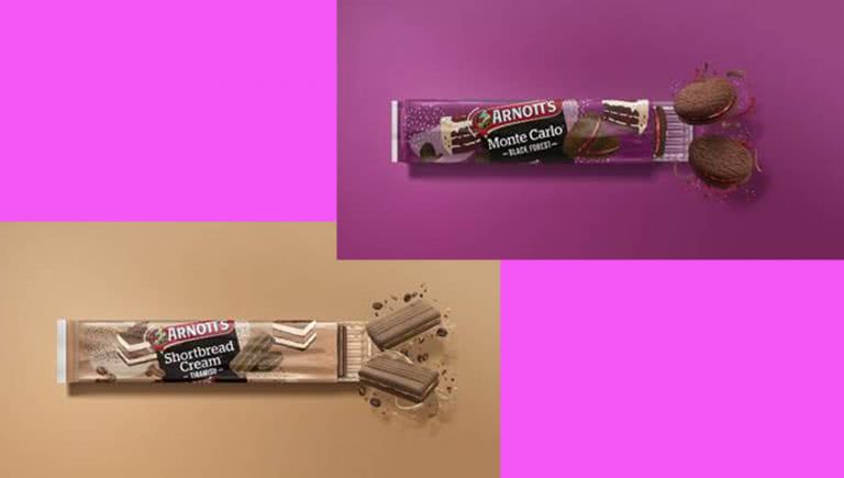 Custom image of Arnott's latest dessert-inspired biscuits.