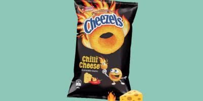 Chilli Cheese flavoured Cheezels.