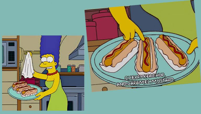 The Simpsons dessert dogs