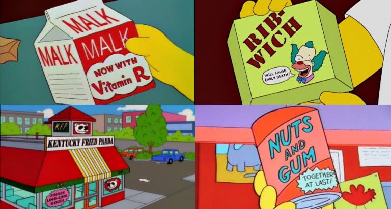 The Simpsons fake products