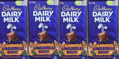 Cadbury Ginderbread Biscuit Chocolate Blocks