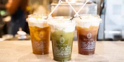 NUTTEA mylk drinks.