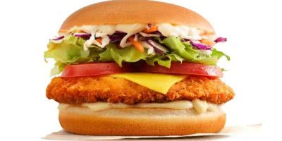 McDonald's chicken schnitzel burger