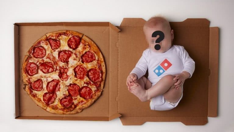 Domino’s is giving away a lifetime amount of pizza to a very lucky baby