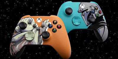 The Mandalorian Xbox controllers