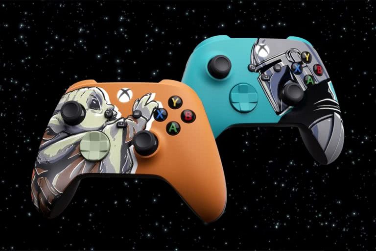 The Mandalorian Xbox controllers