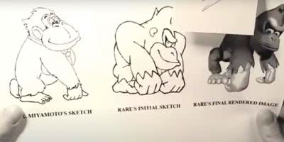 Donkey Kong original sketch