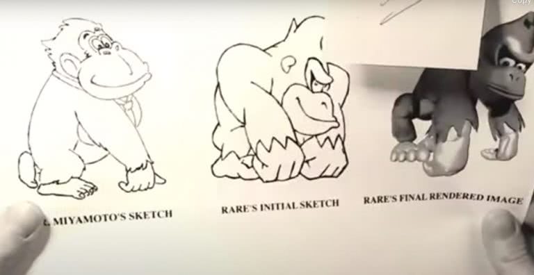 Donkey Kong original sketch