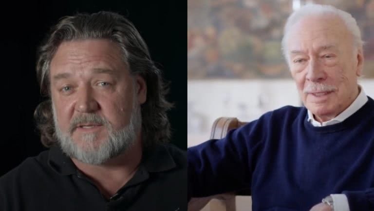 russell crowe christopher plummer tribute