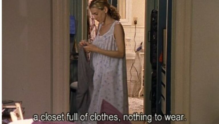 carrie bradshaw clothes quote