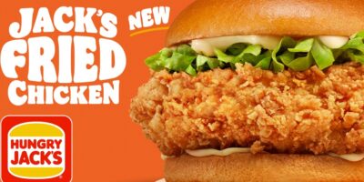 Hungry Jack's just launched the thickest fried chicken burger
