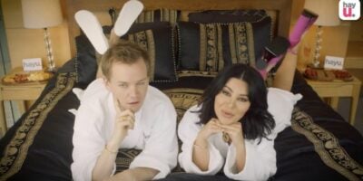 Joel Creasey and Martha star in the clip