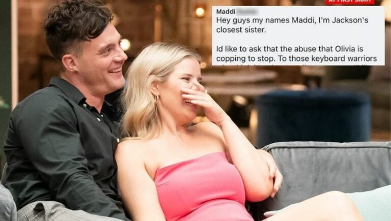 Jackson Leonie's sister has asked MAFS fans to leave Olivia alone