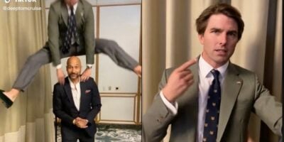 Tom Cruise impersonator uses AI in viral video of the AFI's