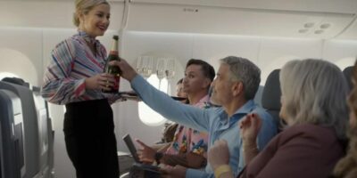 An Aussie Bachelor star is starring in a movie with George Clooney