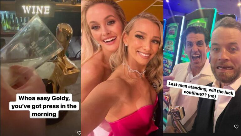 The stars hungover stars from the Logies