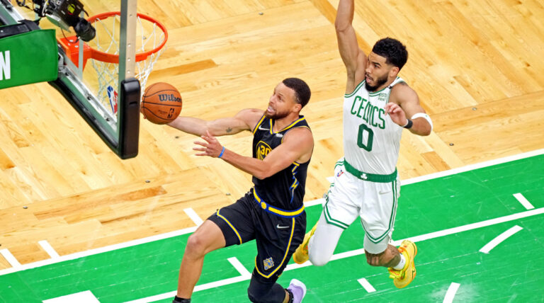 Steph Curry Jayson Tatum NBA finals