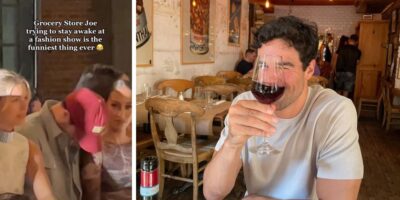 Grocery Store Joe from The Bachelor falls asleep