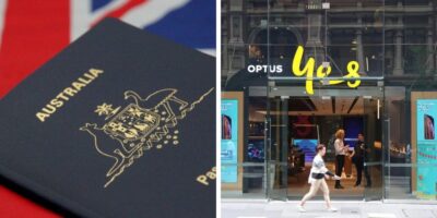 A photo of the Optus shop