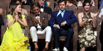 Olivia Wilde and Harry Styles at premiere