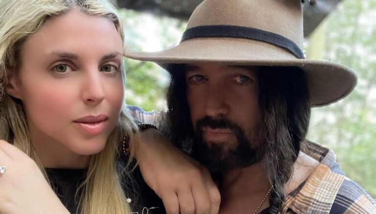 Billy Rae Cyrus and his fiance Firerose