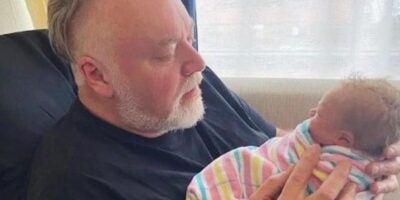 Kyle Sandilands and his child