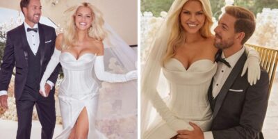 Sophie Monk at her wedding