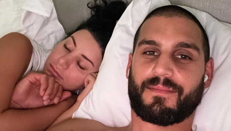 Martha and Michael from MAFS in bed