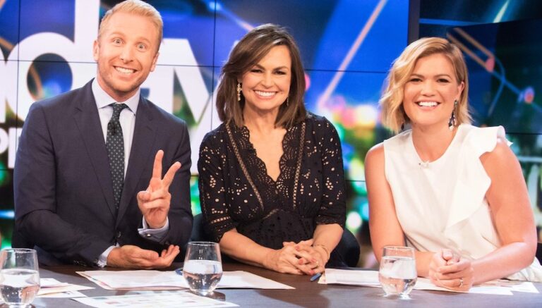 Lisa Wilkinson and Sarah Harris on The Project