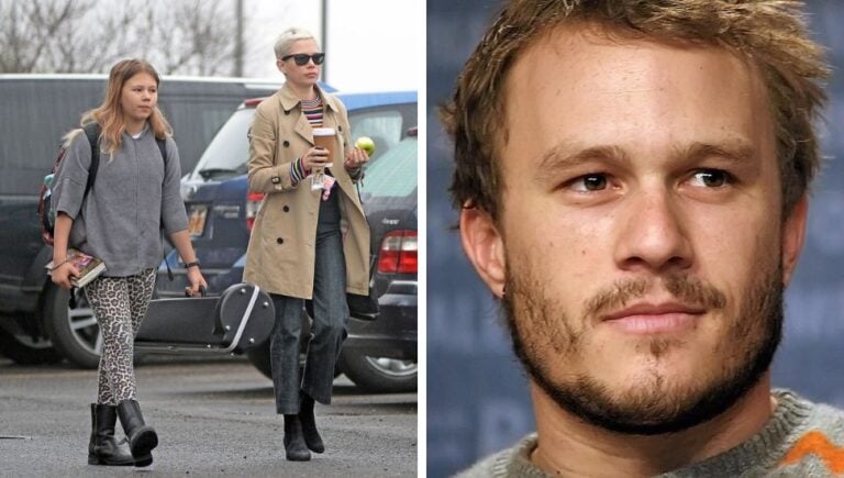 Heath Ledger and Matilda Ledger