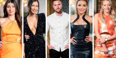 MAFS villain Harrison with Claire, Evelyn, Melinda and Lyndall