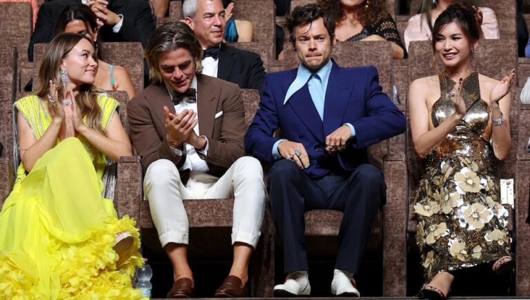 Harry Styles and Chris Pine at Venice Film Festival