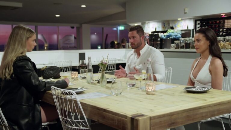 Bronte Harrison and Kirra at MAFS dinner