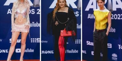 2023 aria awards red carpet peach prc jessica mauboy troye sivan