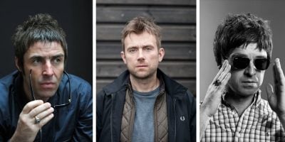 man pulling sunglasses off his face wearing dark clothing, man looking at camera wearing t shit and jacket. Black and white image of man wearing sunglasses and checkered shirt