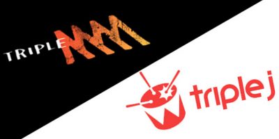 Logos for Tripple M and Tripple J radio stations