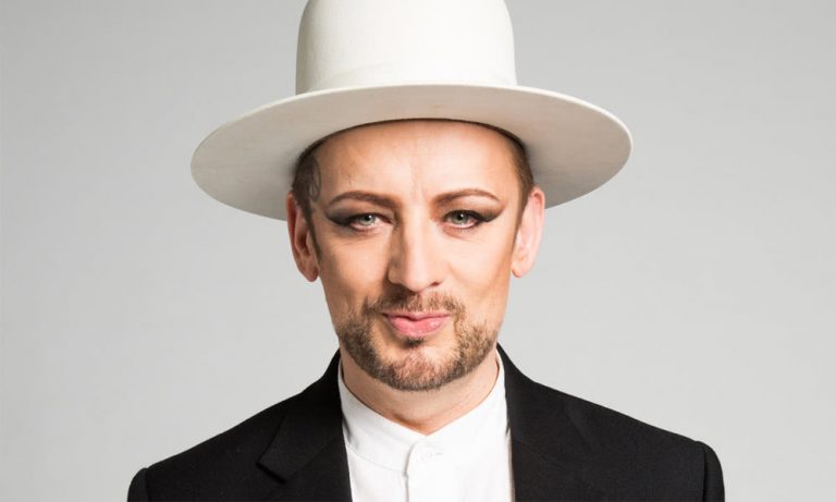 Boy George dons a white hat