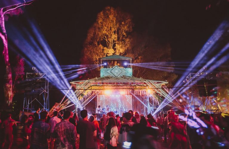 The stage at Strawberry Fields