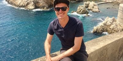 Former triple j breakfast host Alex Dyson in Europe