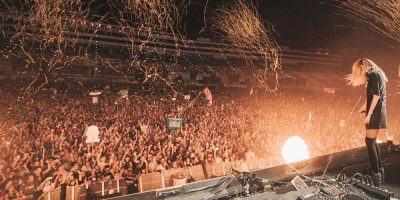 Alison Wonderland in front of a festival crowd