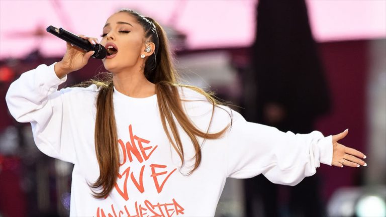 Ariana Grande performing live