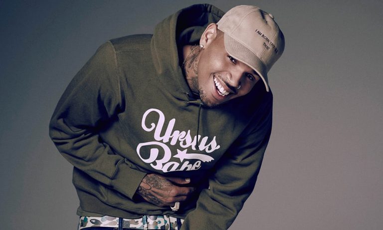 Chris Brown smiling