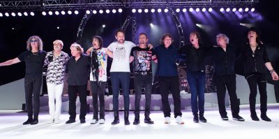 Past and present members of rock group Foreigner